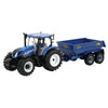 New Holland T6 Tractor with Trailer Playset, Collectable Toy Compatible with 1:32 Scale Farm Animals and Toys, Suitable for Children Age 3+, Red