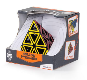 Meffert's Hollow Pyraminx - The Original Transparent Tetrahedron Brainteaser Puzzle from Recent Toys - Travel Friendly Fun for Ages 9 to Adult