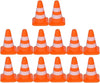 14Pcs Miniature Traffic Cones for Dollhouse, Plastic Road Sign Educational Construction Model