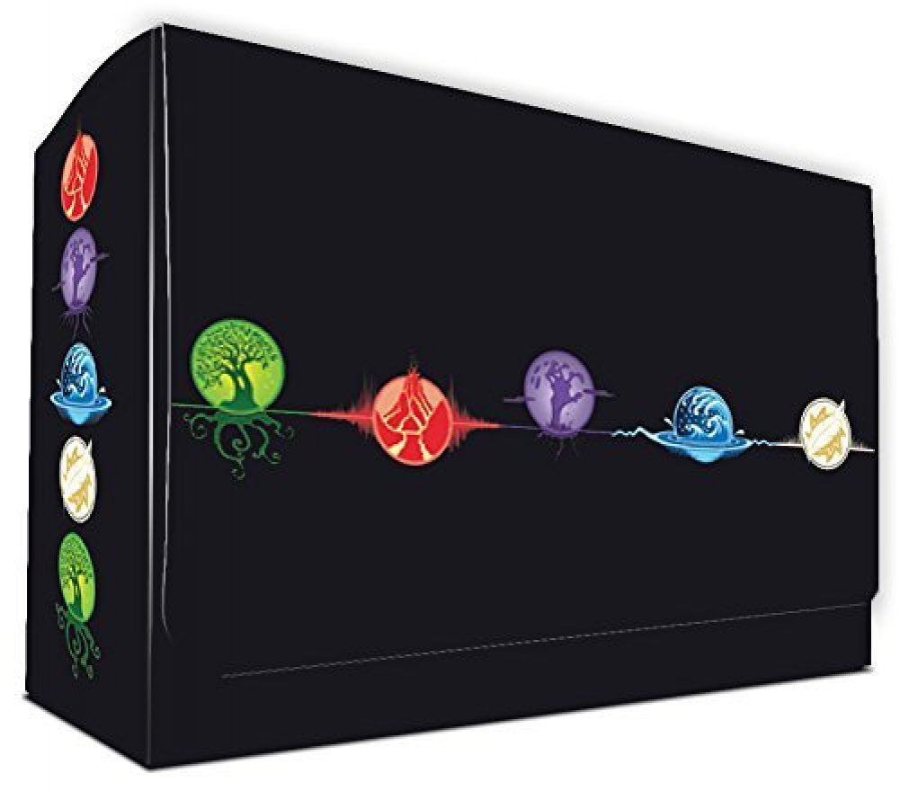 Elemental 5 Color - Magnetic Double Deck Box Plus dividers by MAX PRO - Standard Standard Gaming Size Size
