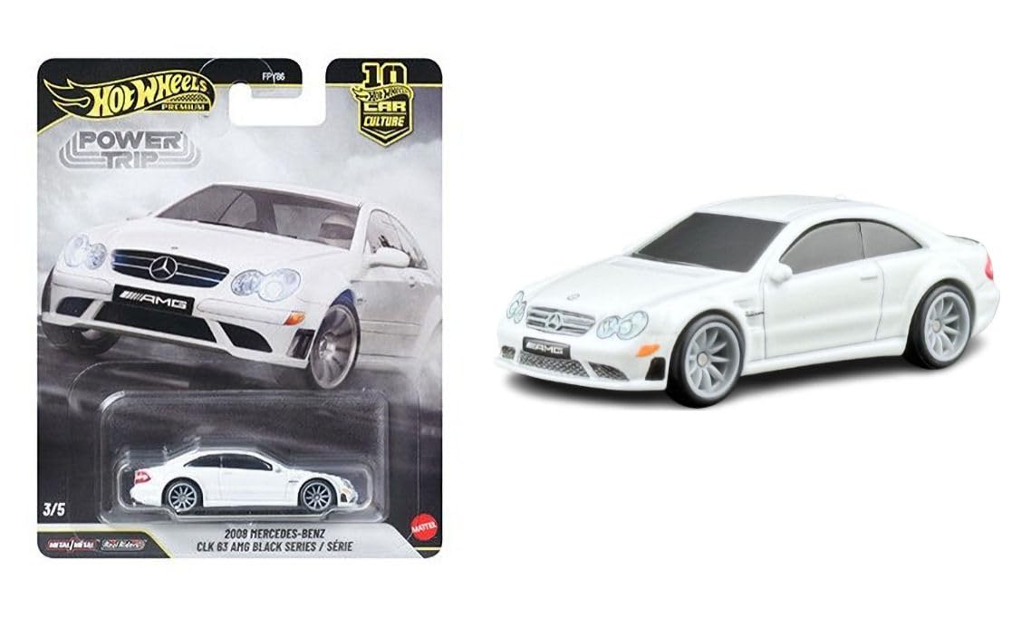 Hot Wheels Premium Car Culture Power Trip Complete Set, 5 Die-Cast Cars, BMW M3, Ford F-150, Mercedes-Benz, Jeep Trackhawk FPY86-961R
