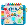 Chuckle & Roar Pop It Book, Colors, English & Spanish, Quiet Mode, 1-4+