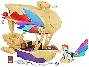 My Little Pony: The Movie - Rainbow Dash - Swashbuckler Pirate Airship - Includes Vehicle, Rainbow Dash Figure and 12 Accessories - Allow Your Child