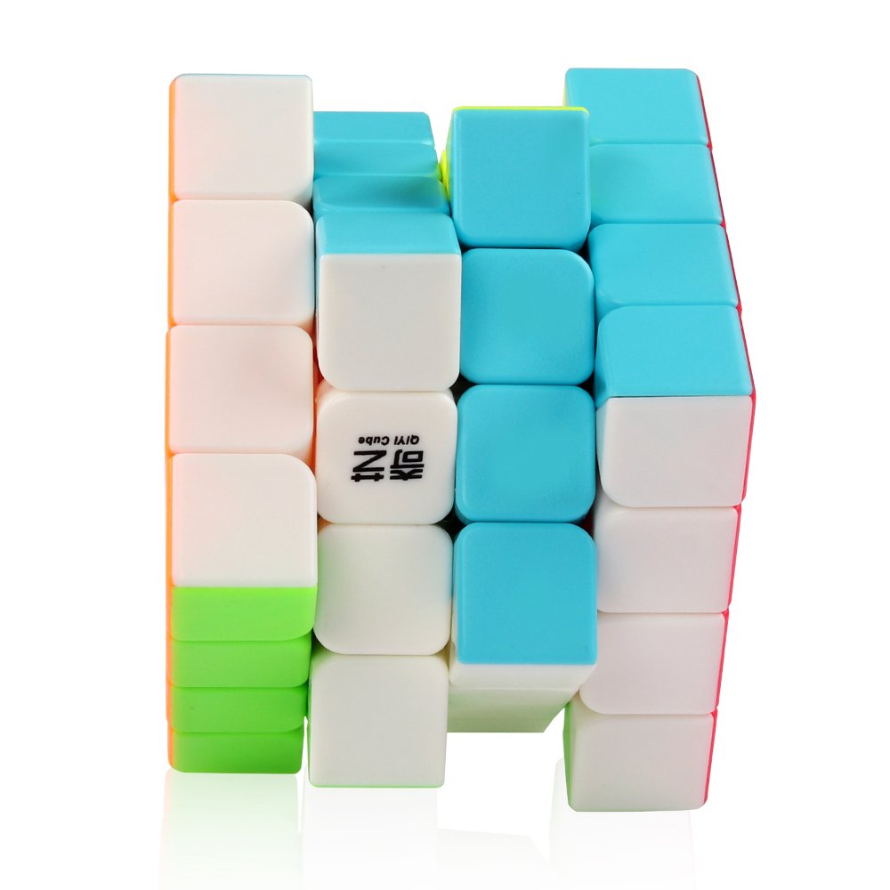 D-FantiX Stickerless 4x4x4 Speed Cube, Smooth Turning Fidget Toy for Adults