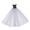 DYNWAVE Doll Clothes Accessories - Classic Princess Dress Outfit for 1/4 BJD SD, for LUTS Dollfie, for Young Impldoll, 3 Colors for Choose - White