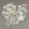EBCO 50 Pieces Plastic Action Figure Stand Base for 3.75inchGI Joe Figure Toy Exclusive Upgrade Clear Display Stand Tool,Transparent