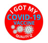0.75" I Got My COVID-19 Vaccine, Stickers (Red, 100/roll)