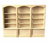 EatingBiting 1:12 mini Miniature Furniture Wooden Display Cabinet Bookcase Book Shelf Cabinet Wardrobe Model for Fairy Garden 23 x 17.9 x 2.8cm / 9.1