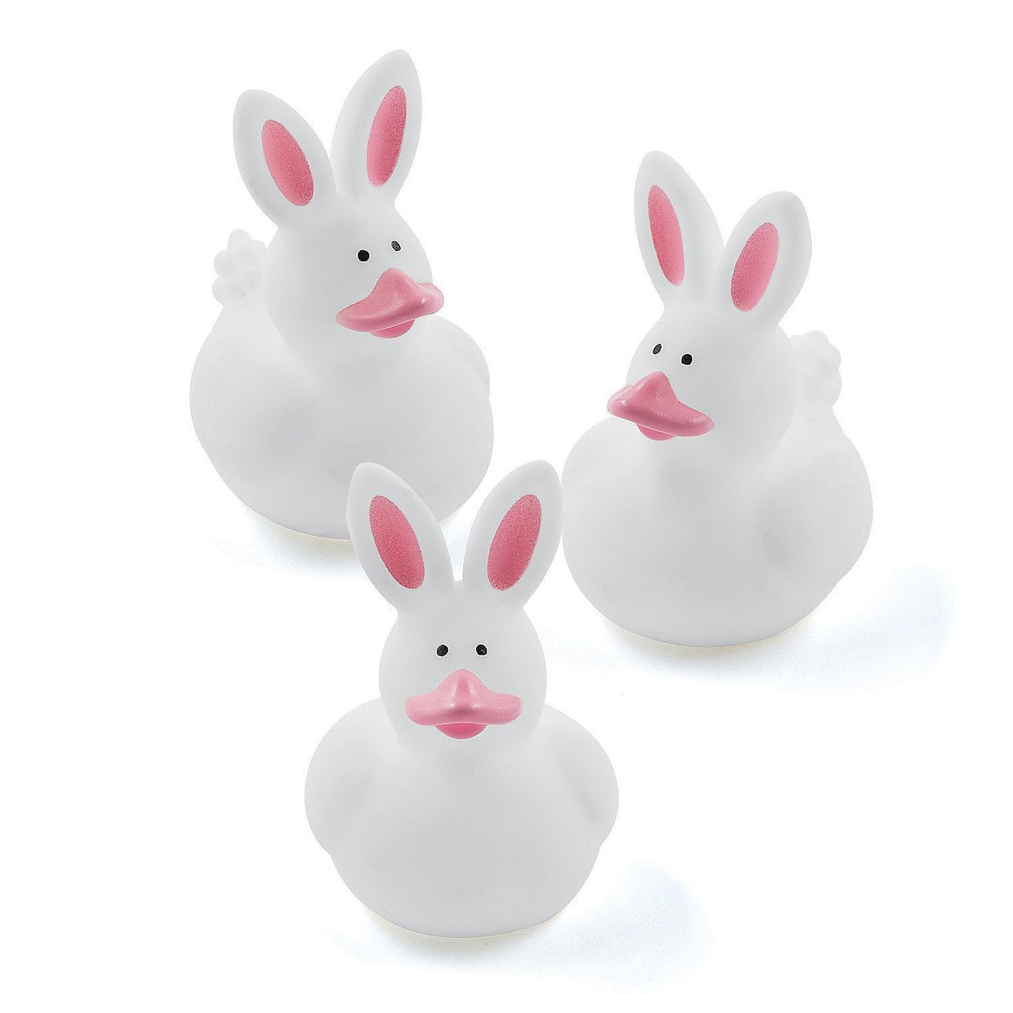 Adorable Bunny Rubber Ducks for Easter - 12 pieces with Whimsical Design