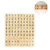 Vos Risus 100 PCS Wood Scrabble Tiles Numbers and Symbols for Crafts - DIY Wood Gift Decoration-Child Education Mathematical Calculation