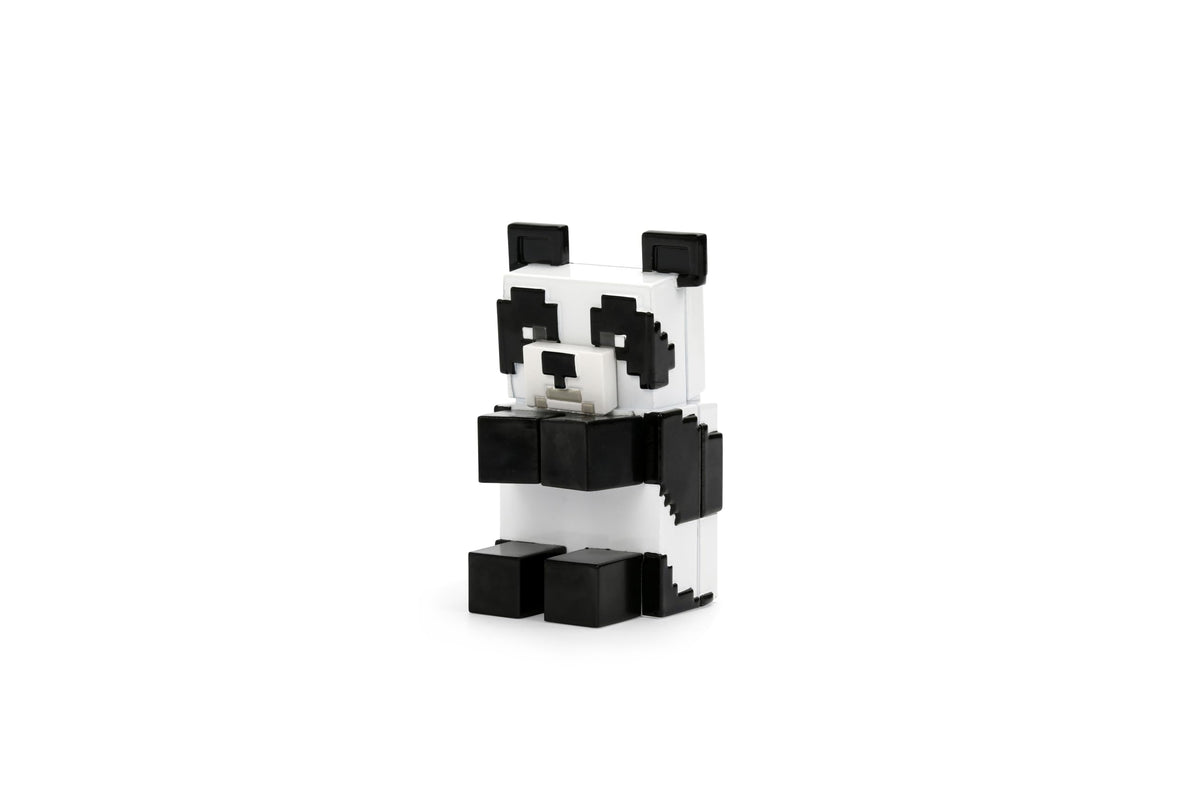 Jada Minecraft 4-Pack Metalfigs Mini Figures Set 2.5 Inch Die-Cast Steve Zombie Panda Chicken Jockey Toys