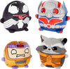 Mattel Marvel Cuutopia Set of 4 Plush Figures, Instant Collection of 5-inch Soft Rounded Pillow Toys Inspired by Fan-Favorite Characters