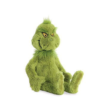 Aurora® Whimsical Dr. Seuss™ Grinch Stuffed Animal - Officially Licensed Plush for Imaginative Play - Perfect for Kids and Adults - Green 16 Inches