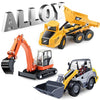iPlay, iLearn Heavy Duty Construction Site Playset, Metal Dump Truck, Excavator Digger Backhoe, Tractor Bulldozer Diecast Vehicle, Outdoor Sandbox Car