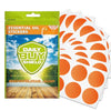 300 Count Natural Sticker Patches for Kids Adult Outdoor Indoor Travel Camping Hiking (Orange)
