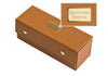 Alex Cramer Traveling Spinners Domino Set. Caramel Leather Case - Tournament Traveler Personalized - with Spinners - 28 Indestructible Double-Six