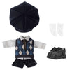 niannyyhouse School Uniform Outfit for Ob11 1/12 BJD Doll 4.3 inches (11 cm) Body (A-6)