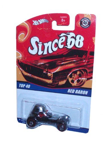 Hot Wheels 40th Anniversary Since '68 Top 40 Series 1:64 Scale Die Cast Metal Car # 3 of 40 - RED BARON