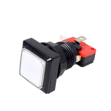 EG Starts 10x Arcade Square Shape LED Illuminated Push Button with Micro Switch Compatible for Arcade Machine Gaming Video Game Consoles Jamma Kit
