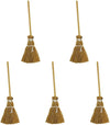 5Pcs Witch Broom, Miniature Broom Props Artificial Mini Broom Fairy Hopuse, Mini Straw Broom Fairy Micro Landscape Decoration Witch Broom Sweeping