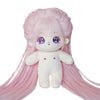niannyyhouse 20cm Plush Doll Long Hair Girl Humanoid Stuffed Body no Attribute 8" Normal Body Wearable Clothing Dress Up Gifts (a-41-with Skeleton)