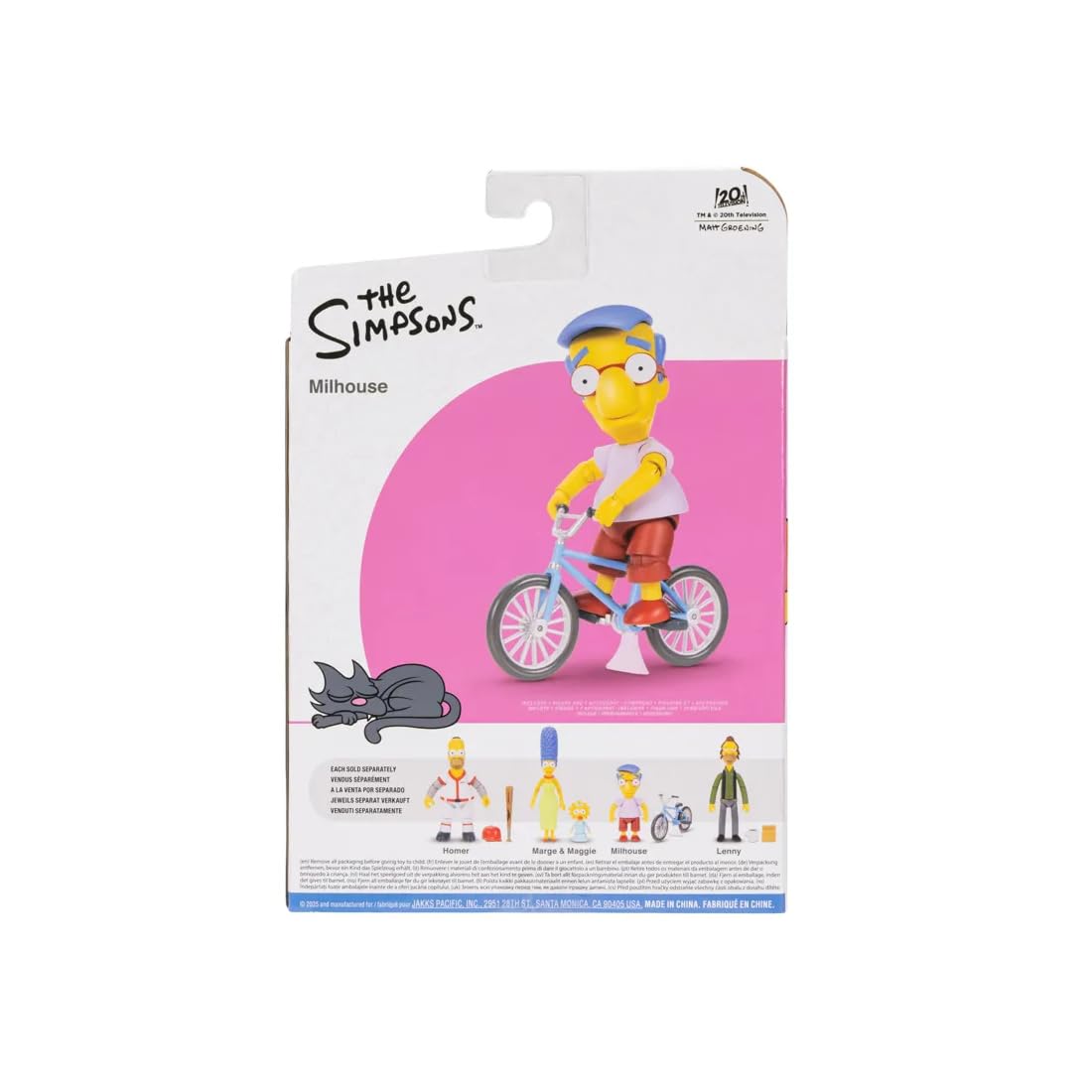 The Simpsons 5" Action Figure Milhouse with Bicycle Wave #3