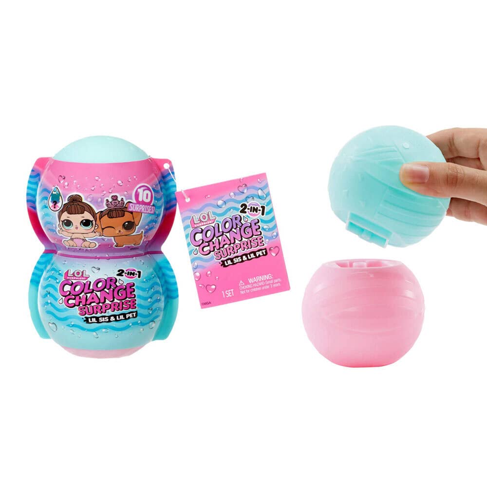 L.O.L. Surprise! Me & My Lil Sis & Lil Pet Color Change Surprise™ with 10 Surprises - for Kids Ages 4+