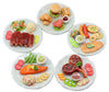 ThaiHonest Mixed 5 Assorted Dollhouse Miniature Lamb Salmon and Burger Set,Tiny Food