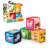 Baby Einstein Alpha Stacks Baby Learning Blocks, Soft, Multisensory Stacking Toys with Letters A-Z, Animals, Colors & Textures, Set of 4, Ages 3