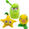 Suyudian 3 PCS PVZ Plant and Zombies Plush Plants Sets 1 2 Stuffed Soft Toys Laser Beans, Star Fruit, Citron, PVZ Figure Doll,Great Gifts for Boys