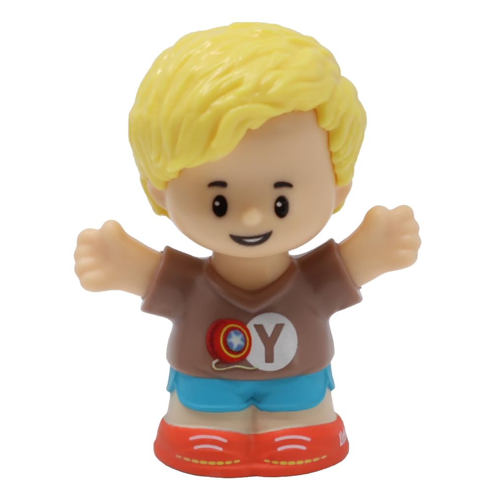 Fisher-Price Replacement Part for Collectible Little People Alphabet Fun Zoo Safari Farm Playset JGR92 - Replacement Letter Y Boy Eddie Figure in