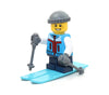 LEGO Holiday MiniFigure - Skier Boy with Winter Jacket (Skies and Poles)