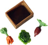 4Pcs/Set Miniature Dollhouse Agricultural Tools Decoration Toy Gift Tool 1/12 Doll Garden, Vegetable Basket, DIY Doll House Kit