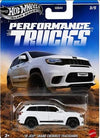 Hot Wheels Silver Series Performance Trucks Jeep Grand Cherokee Trackhawk, Die-Cast Vehicle, 3/5