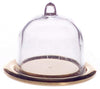 Dollhouse Miniature Cheese Dome on Gold Plate