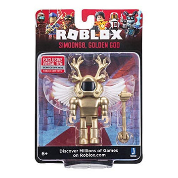 Roblox Simoon68: Golden God 3.5 Inch Figure with Exclusive Virtual Item Code