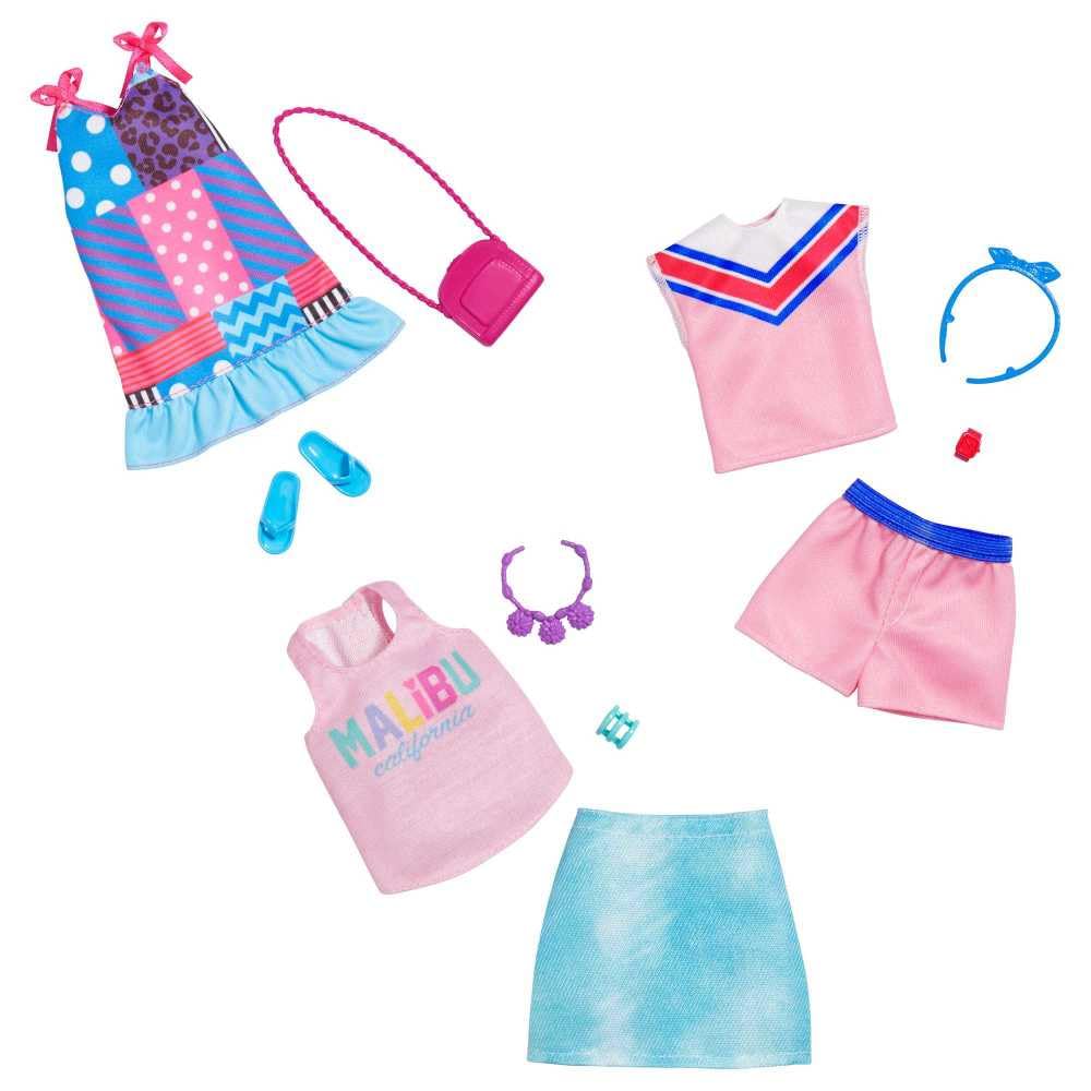 Barbie Complete Look Patchwork Print Dress Fashion Pack