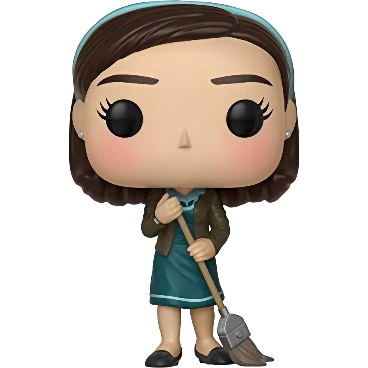 Funko Elisa w/Broom: P o p ! Movies Vinyl Figurine Bundle with 1 Compatible 'ToysDiva' Graphic Protector (626-32483 - B)