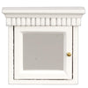 Dollhouse Miniature Mirrored White Medicine Cabinet