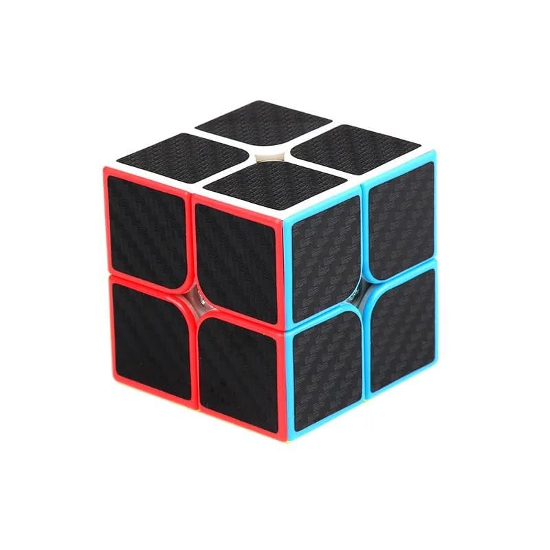 CFMOUR Original Speed Cube 3x3, 4x4, 5x5 and Set of Fast Magic Cube for Kids, Smooth Carbon Fiber Cubes Puzzle Toys (2black-2x3)