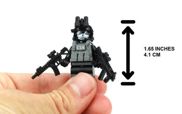 Battle Brick 1.6 Inches Tall CIA Ghost SAD/SOG Commando Custom Minifigure | Genuine Military Minifig | Head Printed in USA | Great Gift for Ages Teen