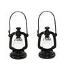 2Pcs Black Dollhouse Decoration Accessories, 1:12 Dollhouse Miniature Scene Model Hurricane Lantern Play Toy, Décor, Dollhouse Accessories (23 x 43
