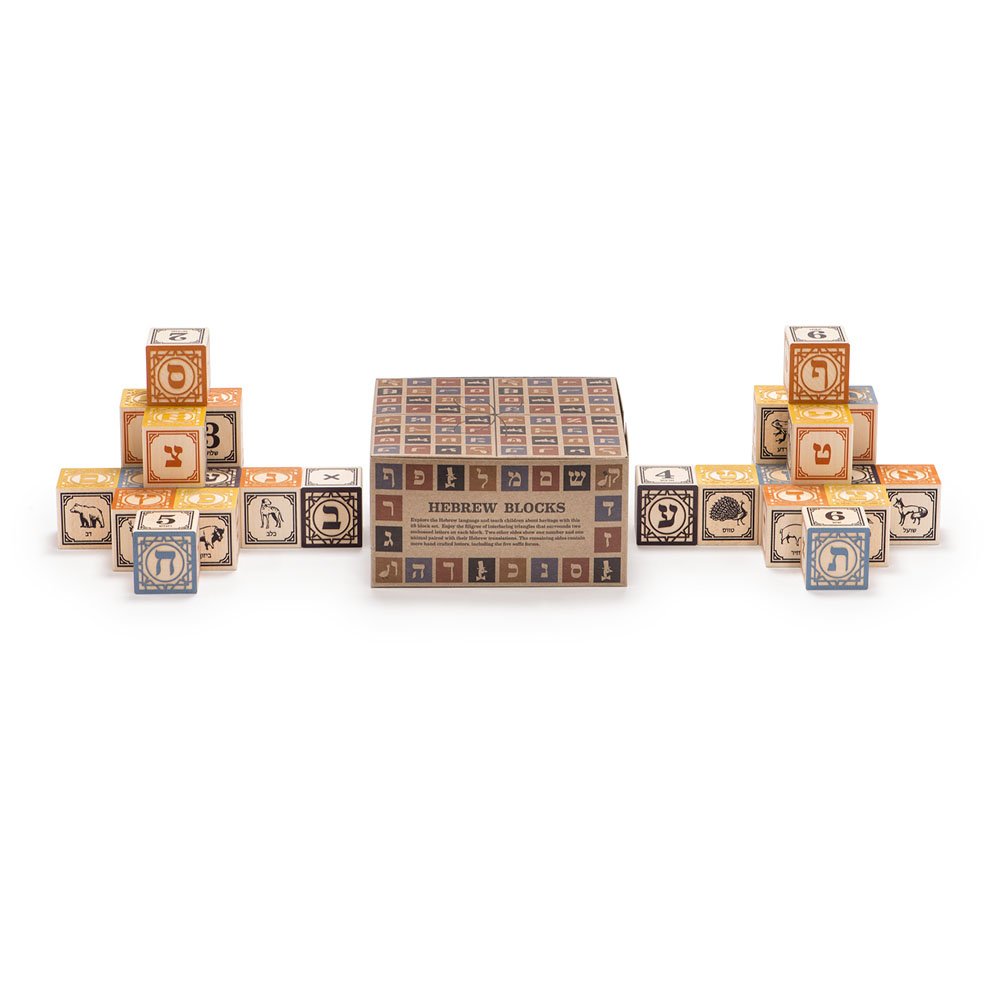 Uncle Goose Hebrew Blocks - Made in The USA