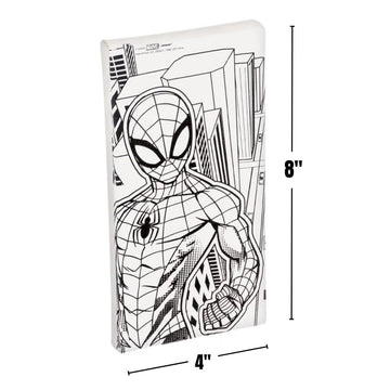 Spider-Man Color Your Own Canvas Kit - 8"x4" Canvases with 1 Paint Brush & 6 Vibrant Paints - The Perfect Creative Gift for Kids and Marvel Fans Alike