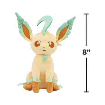 Pokémon Plush 20 cm PKW4578 Leafeon - Yellow/Green - Official Pokemon Clogged Collectable Toy for Children 2+