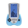 CZT Retro Brick Game Console Big Blue Backlight Screen Built-in 23 Games Tank Battle/Racing Can Plug Headphone Nostalgic Puzzle Pocket Handheld