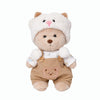 Tatuire Teddy Bear 11.8 Inch with One Clothing Stuff Animal Plush Gift for Kids Girls Women Birthday. (Brown Lamb Suit)