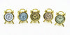 SXFSE Dollhouse Decoration Accessories, 1:12 Dollhouse Miniature Scene Model Mini Alarm Clock 5 Pcs (Gold, 10 x 15 mm)