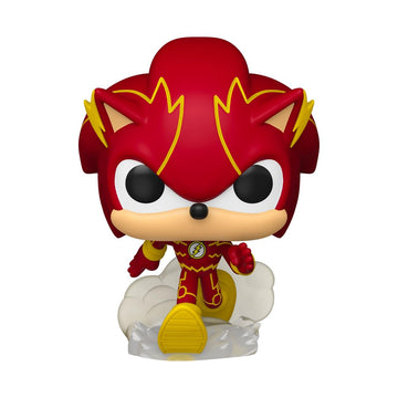 Funko Pop! Heroes: JLA & Sonic - Sonic as the Flash - Sonic + DC Comics - Collectable Vinyl Figure - Gift Idea - Official Merchandise - Toys for Kids