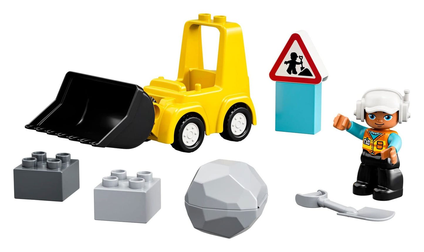 LEGO DUPLO Town Bulldozer Construction Vehicle 10930 Toy Set, Early Development and Activity Toys, Gift for Grandchildren, Toddlers, Boys & Girls Ages